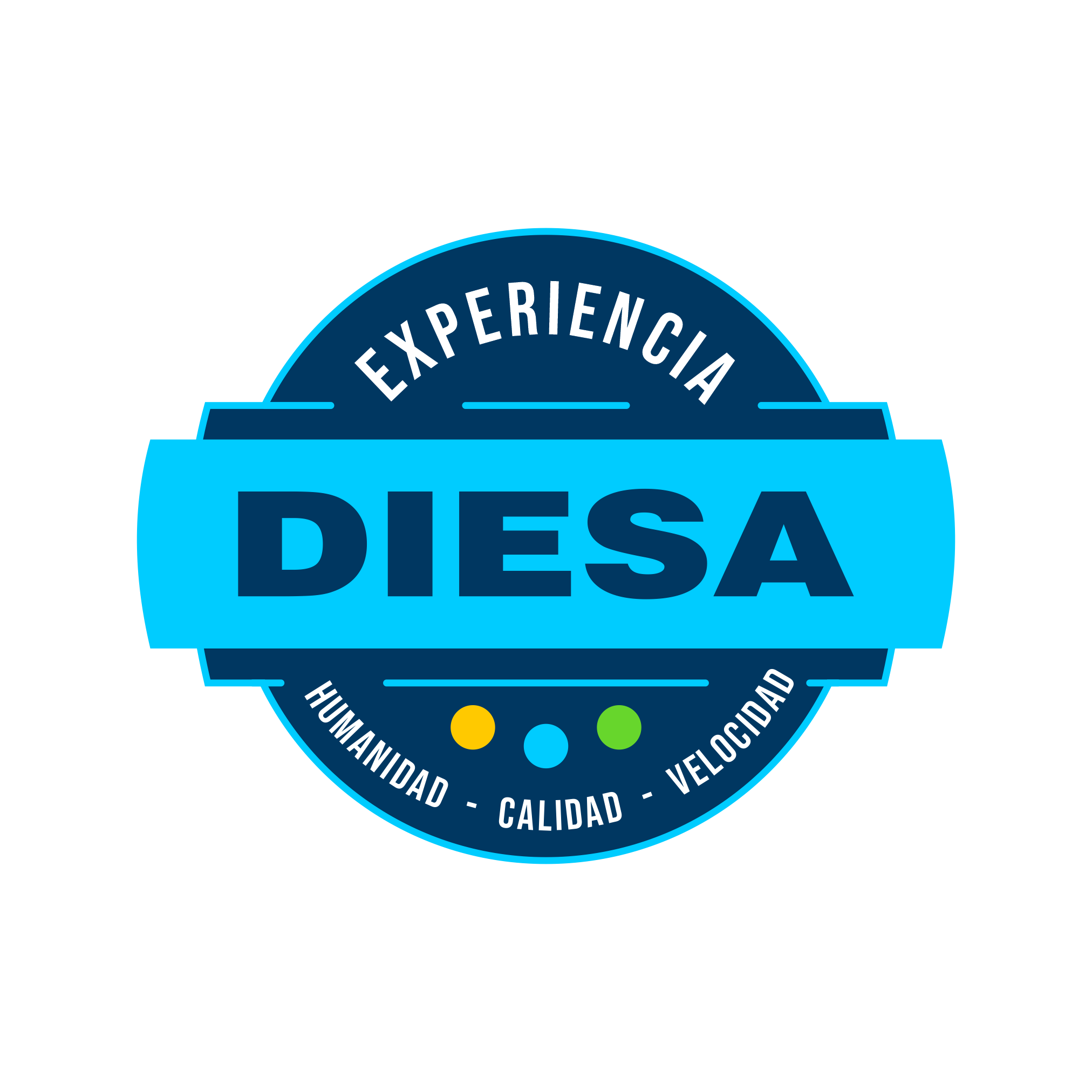 Logo Experiencia DIESA. Azul